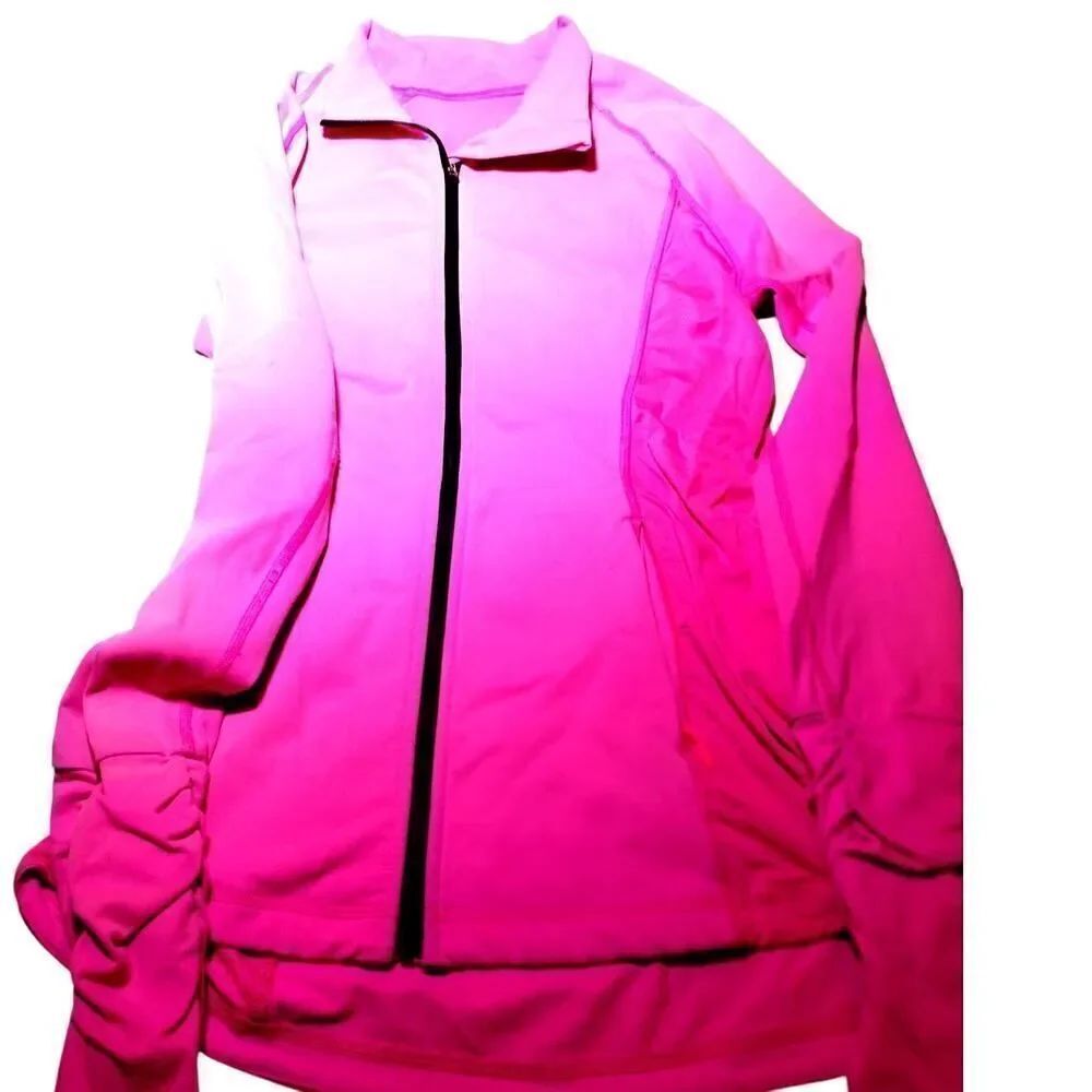 Victoria's Secret Hot Pink Zip Up Sport Jacket - Size VXS